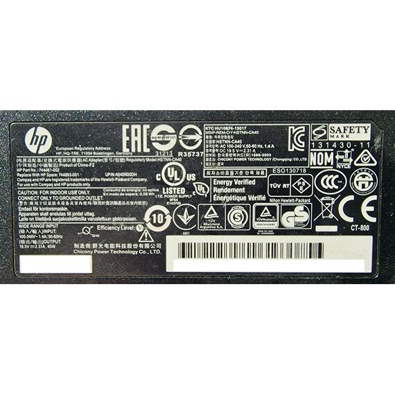 Incarcator laptop HP 19.5V 2.31A 45W second hand