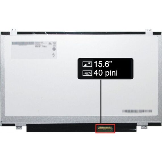 Display laptop 15.6" Led 40 pini LG Lucios Grad A- 1366 x 768