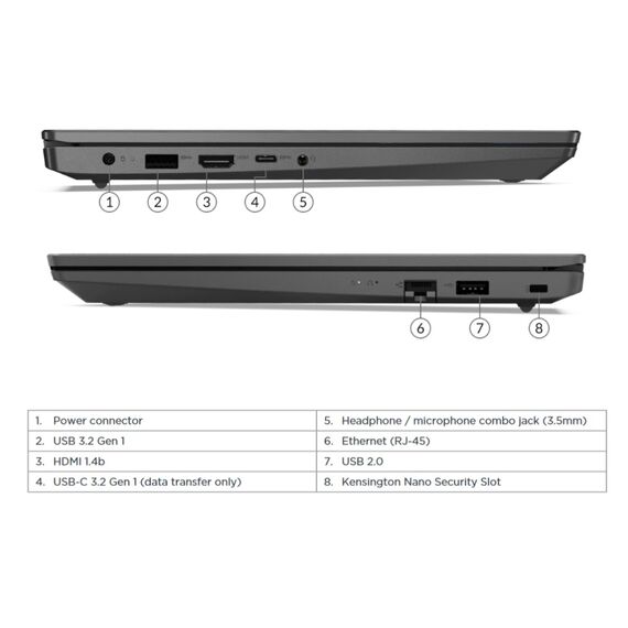 Laptop sh Lenovo V15 G2 ITL, i5-1135G7, 16Gb, 512Gb SSD, Webcam, 15.6" QWERTY, Optional - Windows 11 Preinstalat: Fara sistem de operare