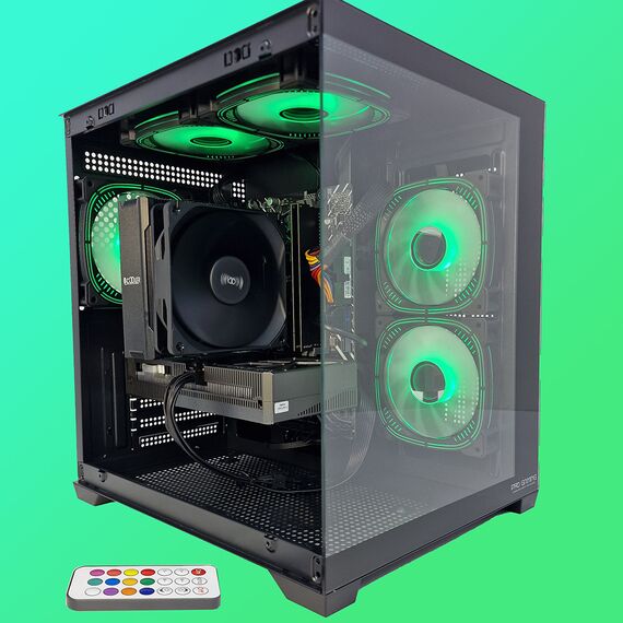 Calculator gaming i5-14400F, 32Gb DDR4, SSD 1Tb M2, video RTX 3060 12Gb, Tip carcasa: Carcasa Ambra Black, Optional - Win11 Preinstalat: Calculator Gaming fara Windows 11 preinstalat
