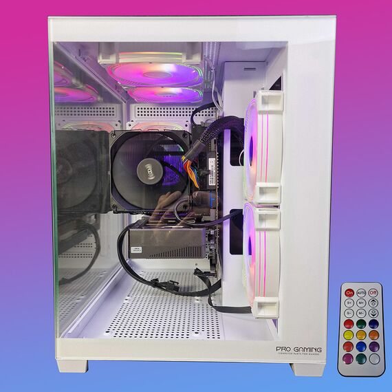 Calculator gaming i5-14400F, 32Gb, 512Gb NVME, GeForce GTX 1070 8Gb, Tip carcasa: Carcasa Ambra White, Optional - Win11 Preinstalat: Calculator Gaming fara Windows 11 preinstalat