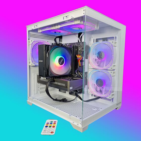 Calculator gaming i7-6700, 16Gb DDR4, SSD 512Gb, video GeForce RTX3050 6Gb, Tip carcasa: Carcasa Ambra White, Optional - Win11 Preinstalat: Cu Windows 11 preinstalat