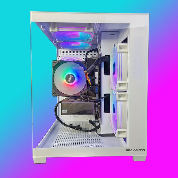 Calculator gaming i7-6700, 16Gb DDR4, SSD 512Gb, video GeForce RTX3050 6Gb, Tip carcasa: Carcasa Ambra White, Optional - Win11 Preinstalat: Cu Windows 11 preinstalat