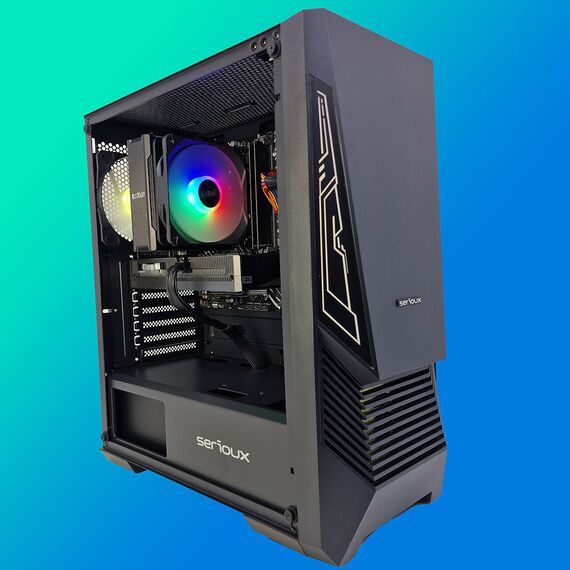 Calculator gaming i7-6700, 16Gb DDR4, SSD 256Gb + HDD 1Tb, video GeForce GTX1070 8Gb, Tip carcasa: Carcasa Serioux Rogue, Optional - Win11 Preinstalat: Cu Windows 11 preinstalat