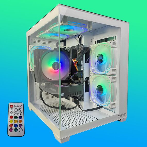 Calculator gaming i7-12700KF, 32Gb DDR4, SSD 1Tb NVME, video Nvidia RTX 3050 8Gb, Tip carcasa: Carcasa Ambra White, Optional - Win11 Preinstalat: Cu Windows 11 preinstalat