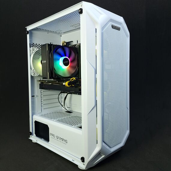 Calculator gaming i7-9700, 32Gb, SSD 512Gb NVME, GeForce RTX 3050 8Gb, Tip carcasa: Carcasa Hive White, Optional - Win11 Preinstalat: Calculator Gaming fara Windows 11 preinstalat