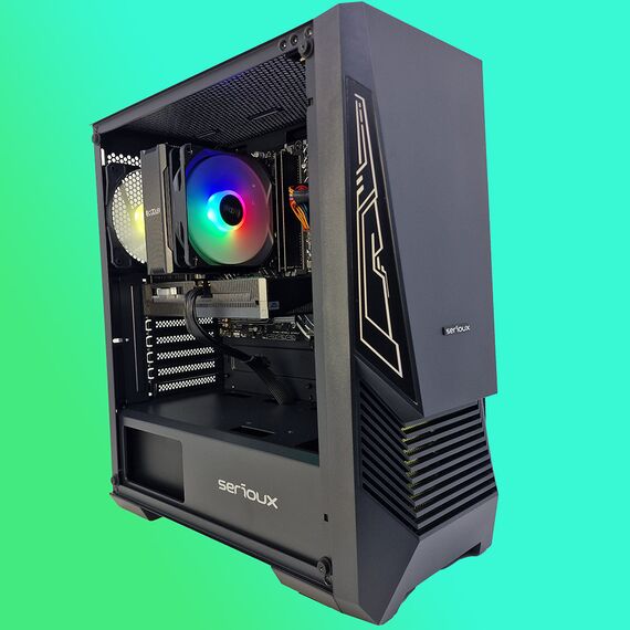 Calculator gaming i7-9700k, 32Gb, 512Gb M2 NVME, RTX 3050 6Gb DDR6, Tip carcasa: Carcasa Serioux Rogue, Optional - Win11 Preinstalat: Calculator Gaming fara Windows 11 preinstalat