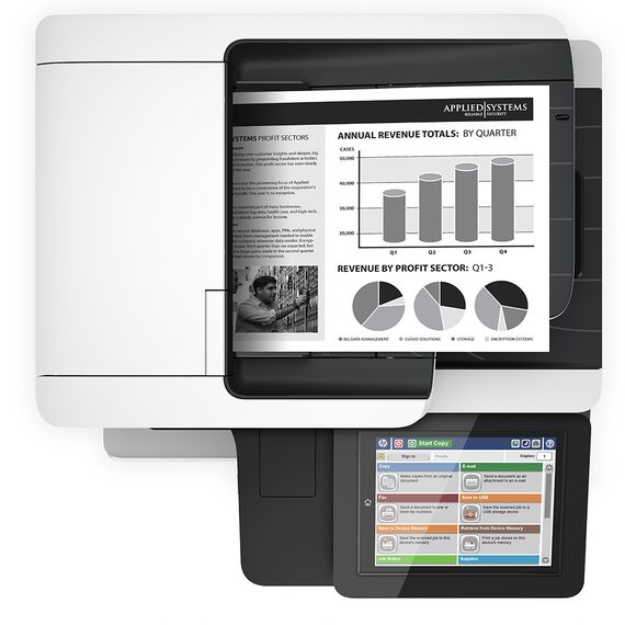 Imprimanta Multifunctionala A4 second hand, HP LaserJet 500MFP M527DN
