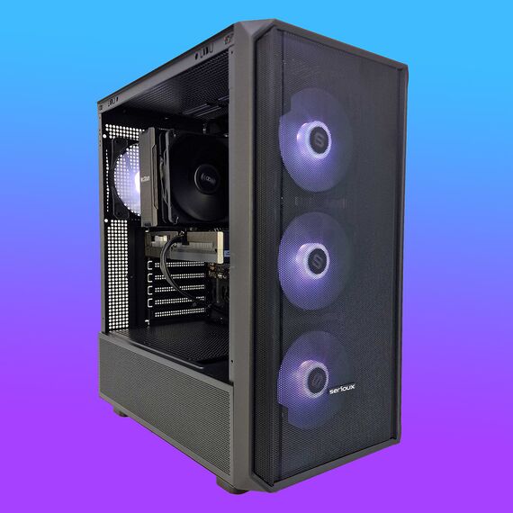 Calculator gaming Ryzen 5 5500, 16Gb, SSD 512Gb, GeForce GTX 1060 6Gb, Tip carcasa: Carcasa Serioux Vanguard