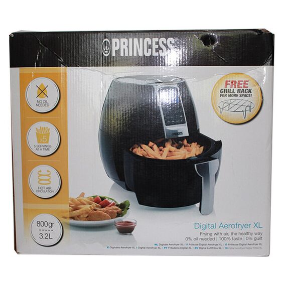 Friteuza digitala cu aer cald Princess XL 1500W 3.2L